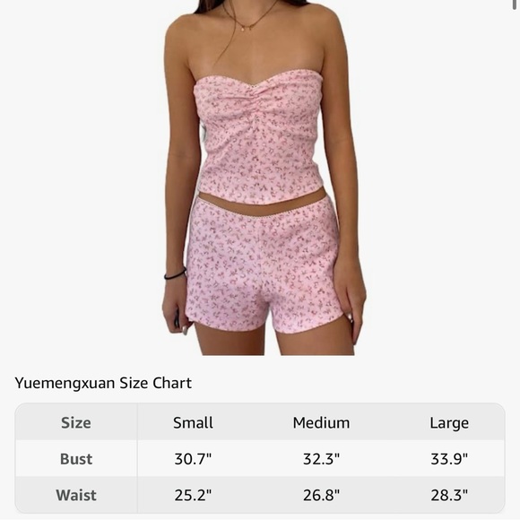 Fernvia Women Ribbed 2-Piece Crop Top Short Pants Loungewear Set - Picture 3 of 3